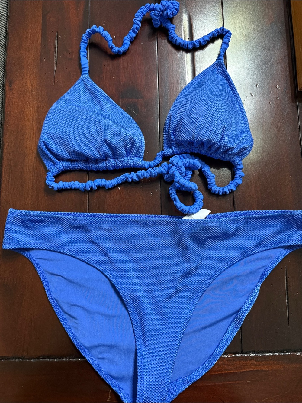 Aerie Bright Blue Bikini(M) top (L) bottom